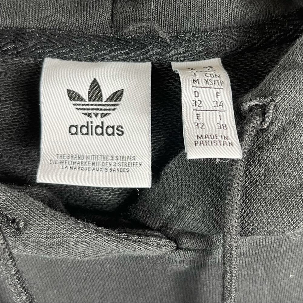 Adidas NWOT Essential Black Fleece Hoodie XS - Picture 9 of 11